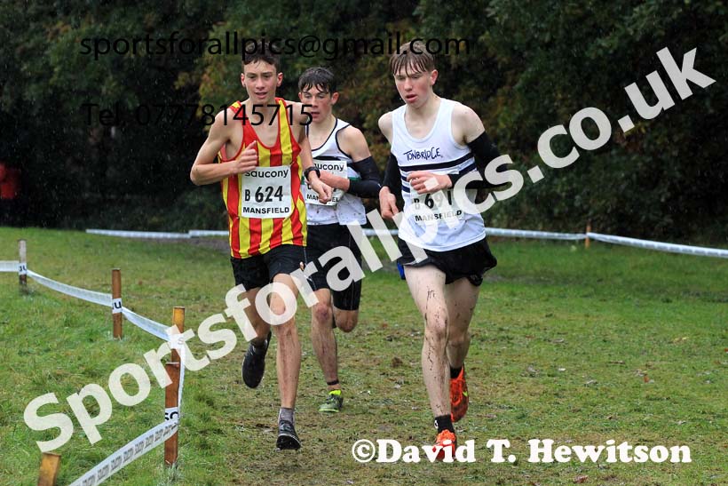 Mens Under-17s 2023 National Cross Country Relays, Berry Hill Park, Mansfield.  Photo: David T. Hewitson/Sports for All Pics
